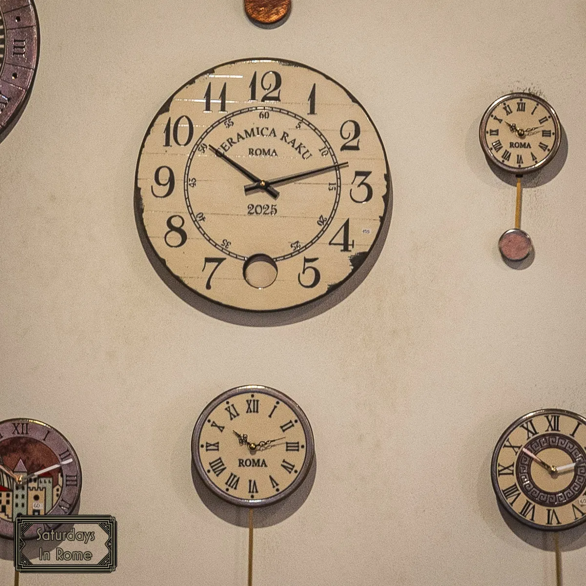 Cool Things To Buy In Rome - Ceramic Clocks