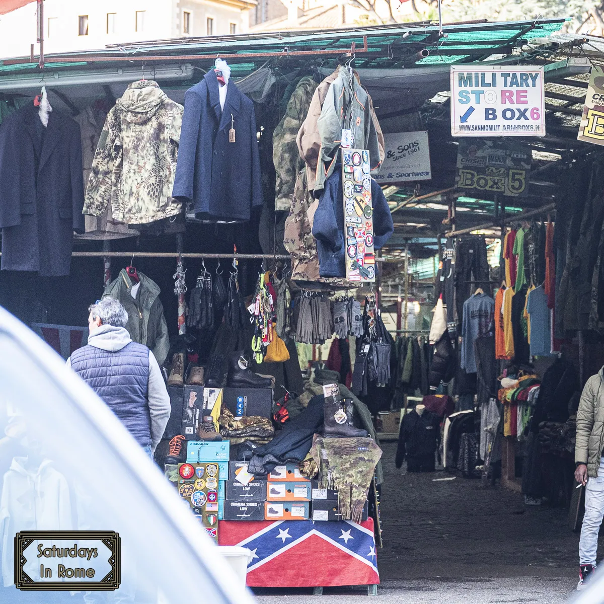 best affordable shopping in Rome - Via Sannio Flea Market