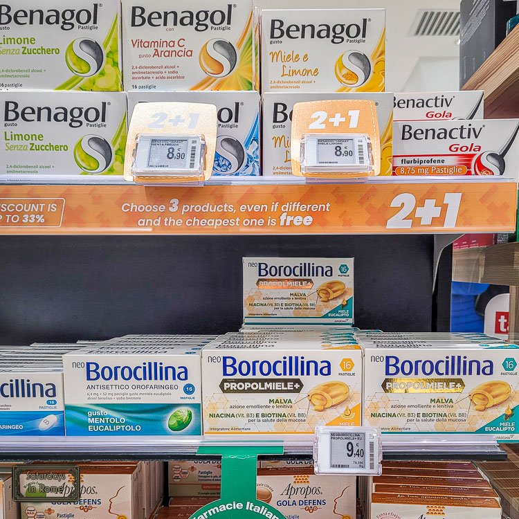 Rome's train station has pharmacies - OTC Meds