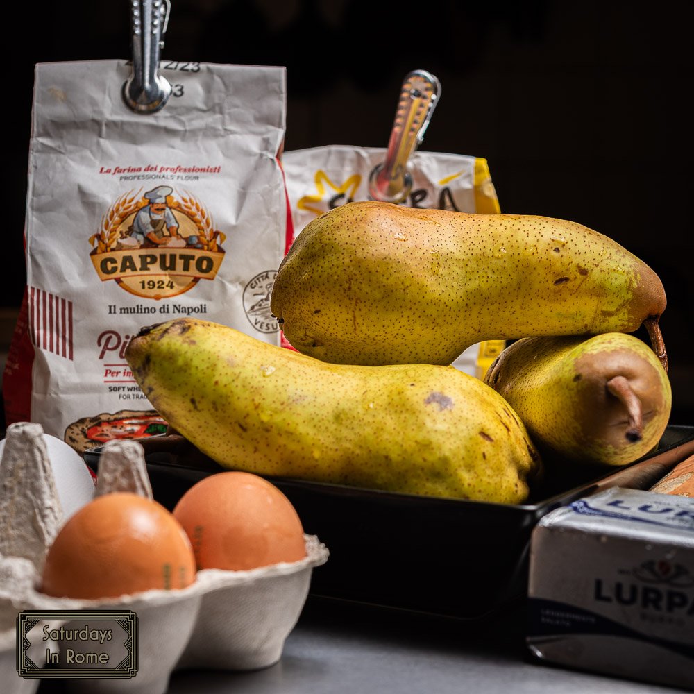 Apple Or Pear Cake Recipe - Ingredients