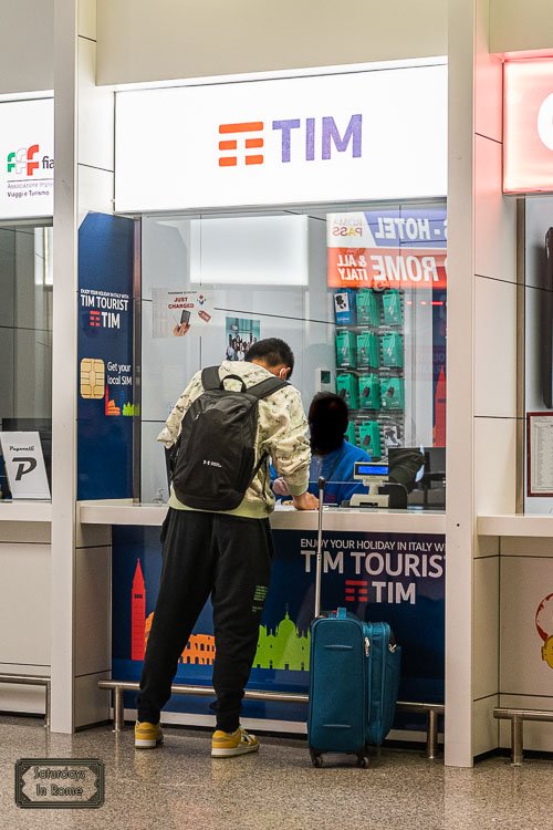 Buying A SIM Card In Rome Airport - TIM Telecom Italia
