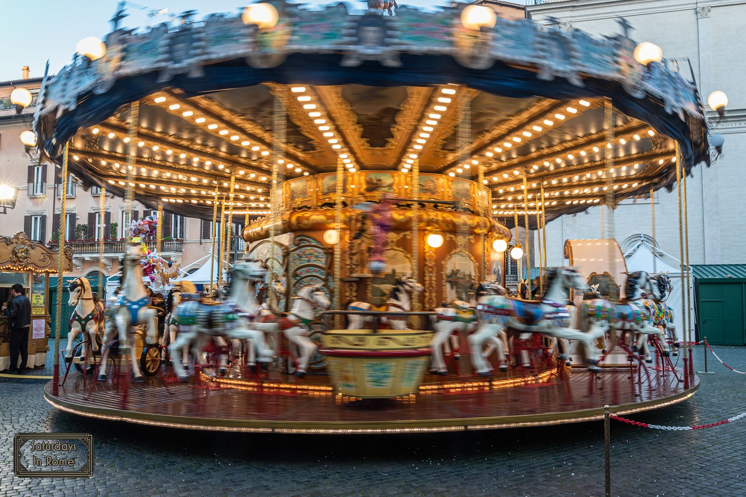christmas market in piazza navona -  Carousel