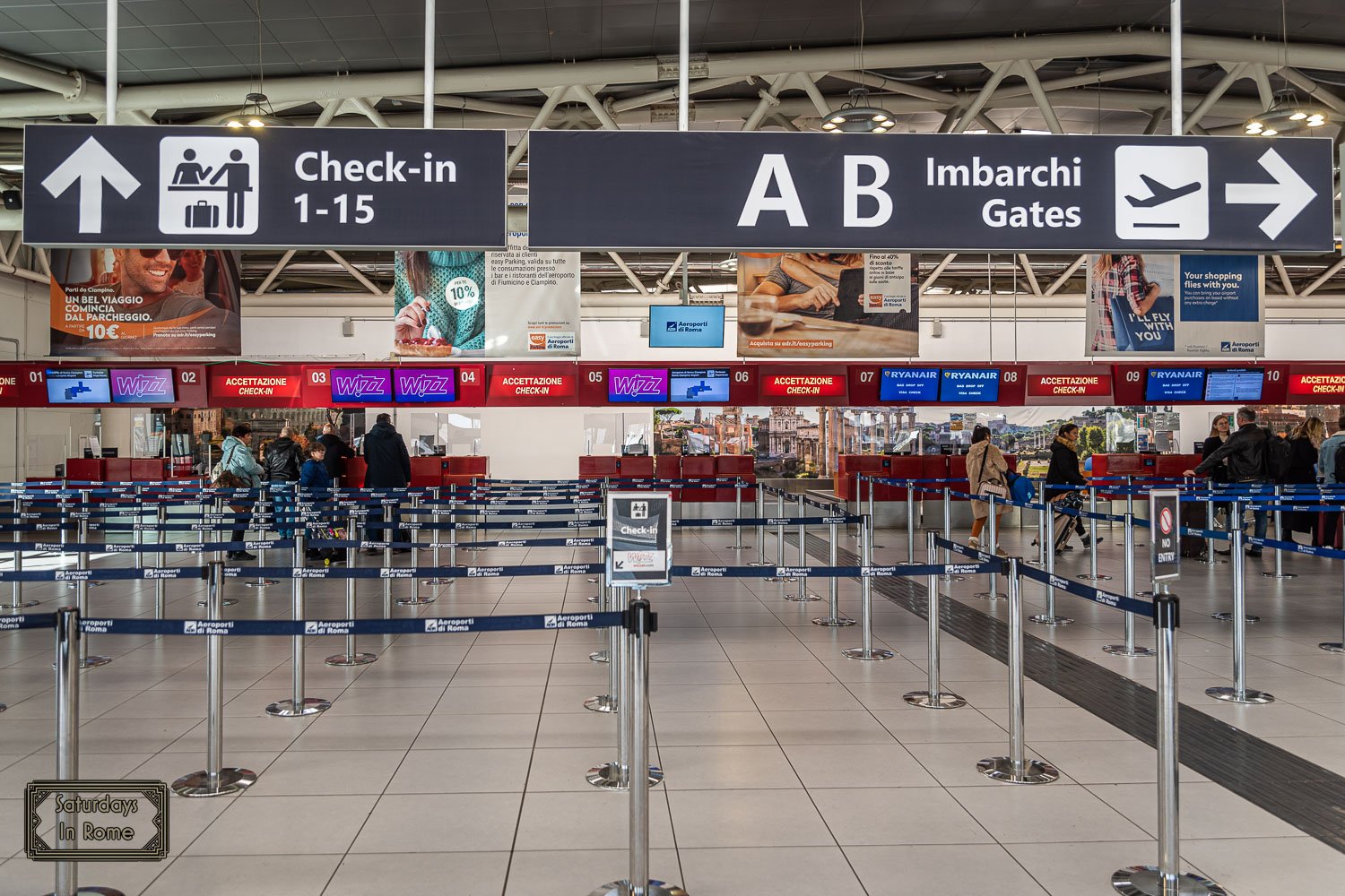 Ciampino Airport In Rome - Not Crowded