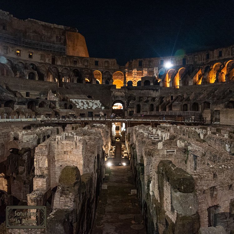 Colosseum At Night - Subterranean Levels