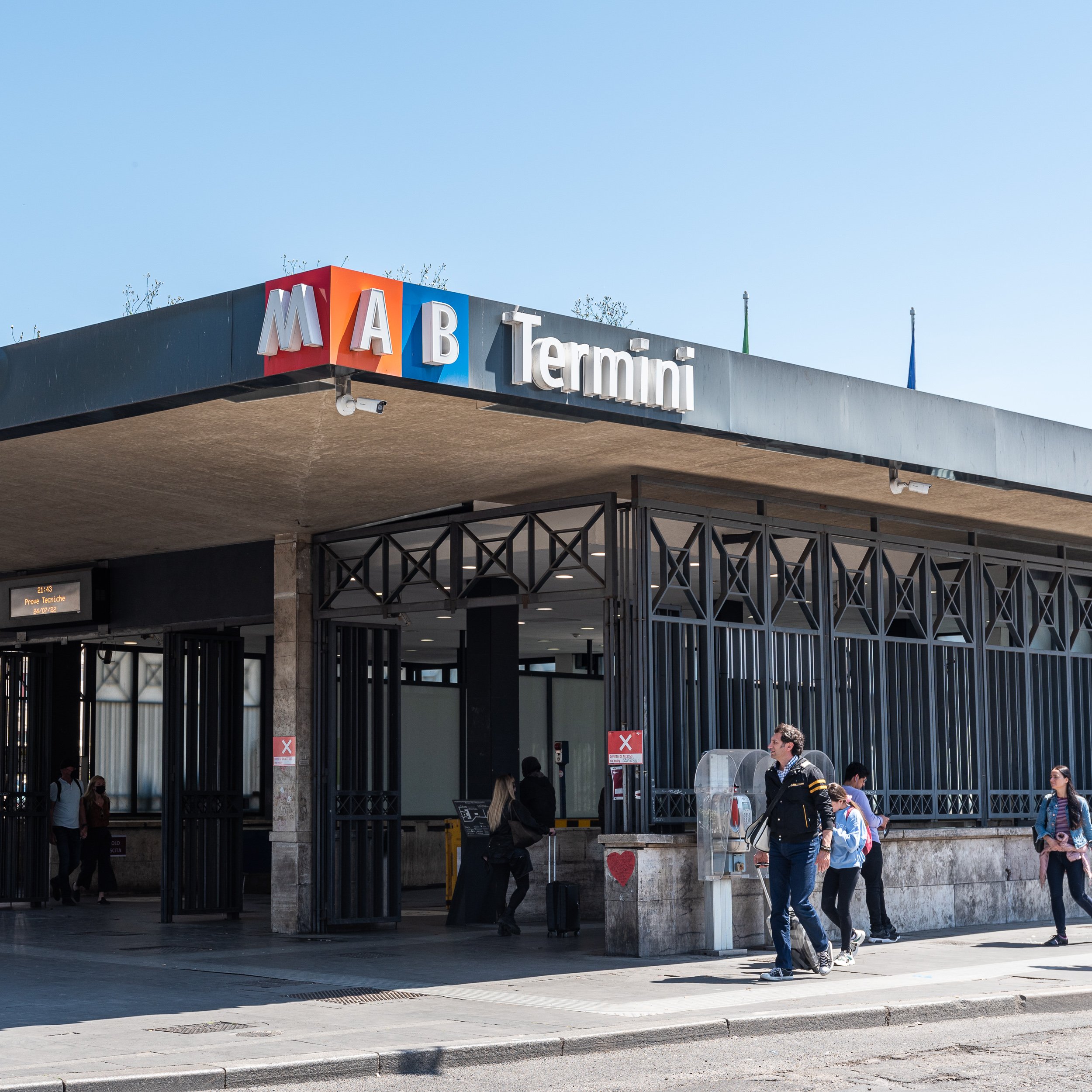 does rome have a subway - Outside Termini