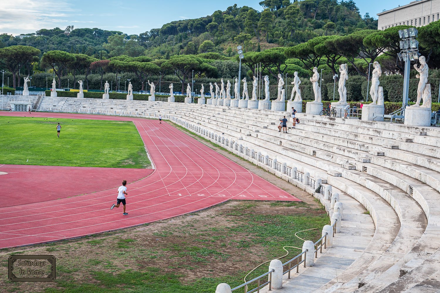 foro italico rome - marble stadium