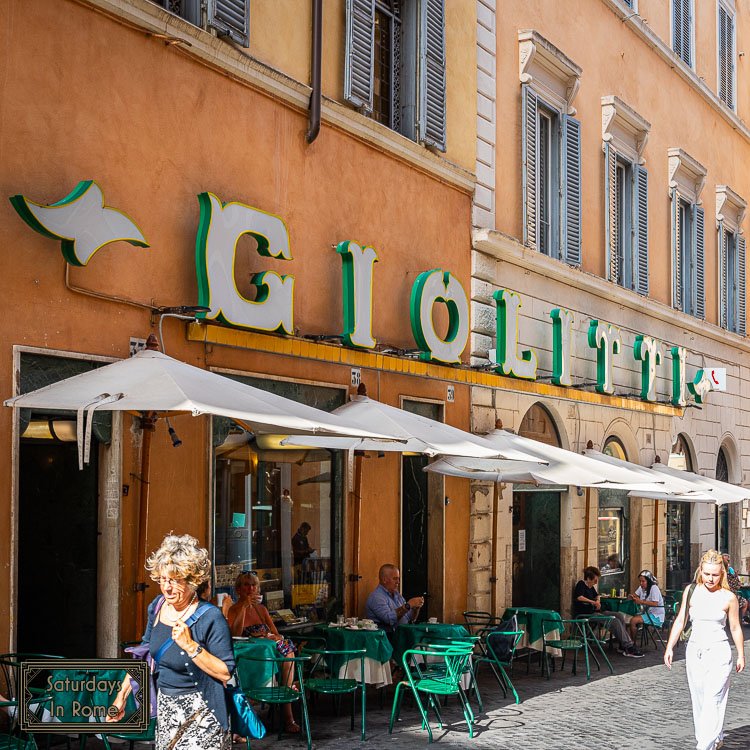 Giolitti in Rome - Outside Dining