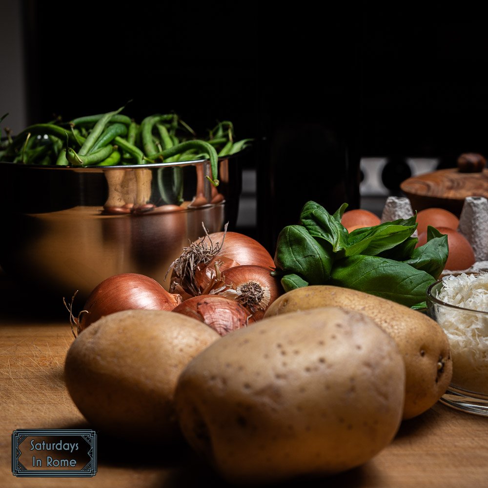 green bean frittata - Ingredients