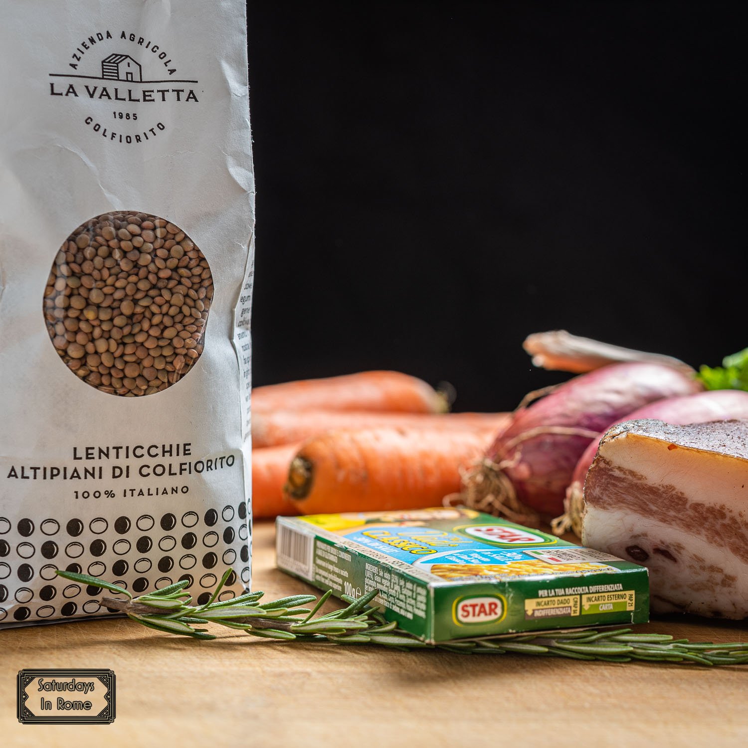 Italian Lentil Soup Recipe - Lentils, Guanciale and Vegetables