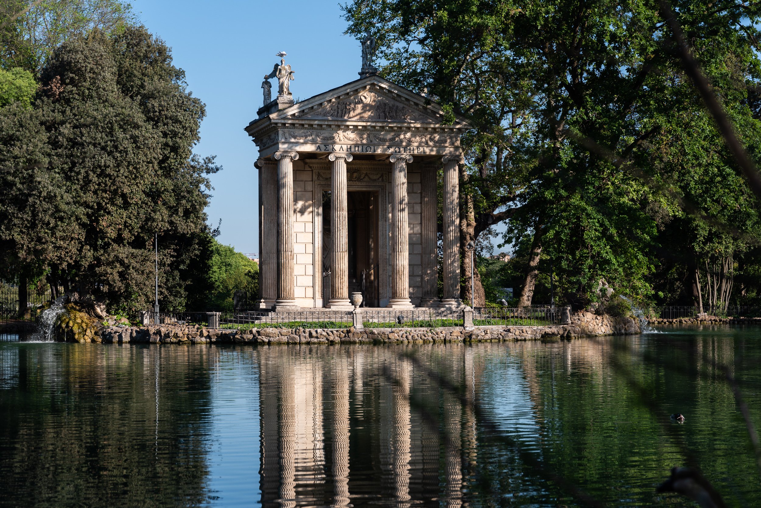 Rome travel itinerary - Pond for Boating