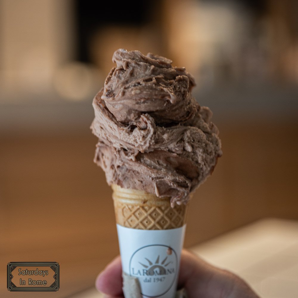 la romana gelato - cocoa hazelnut