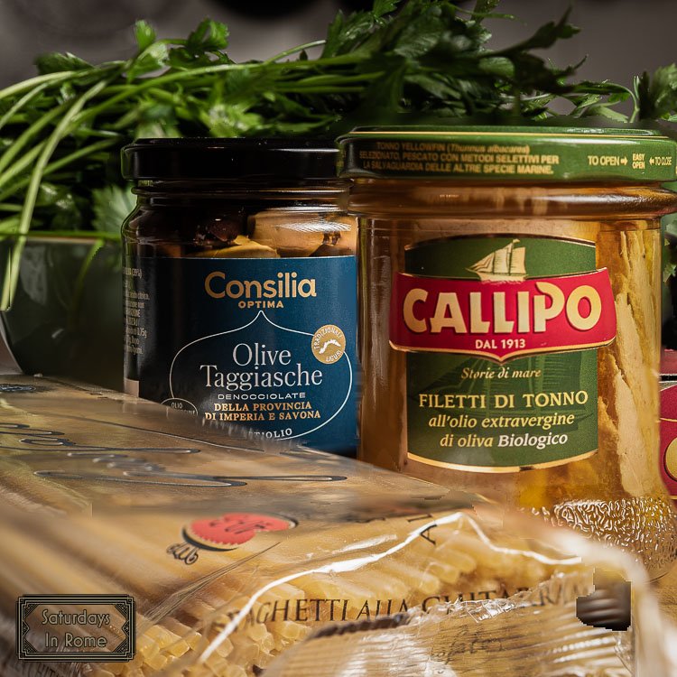Lemon Tuna Pasta - Ingredients
