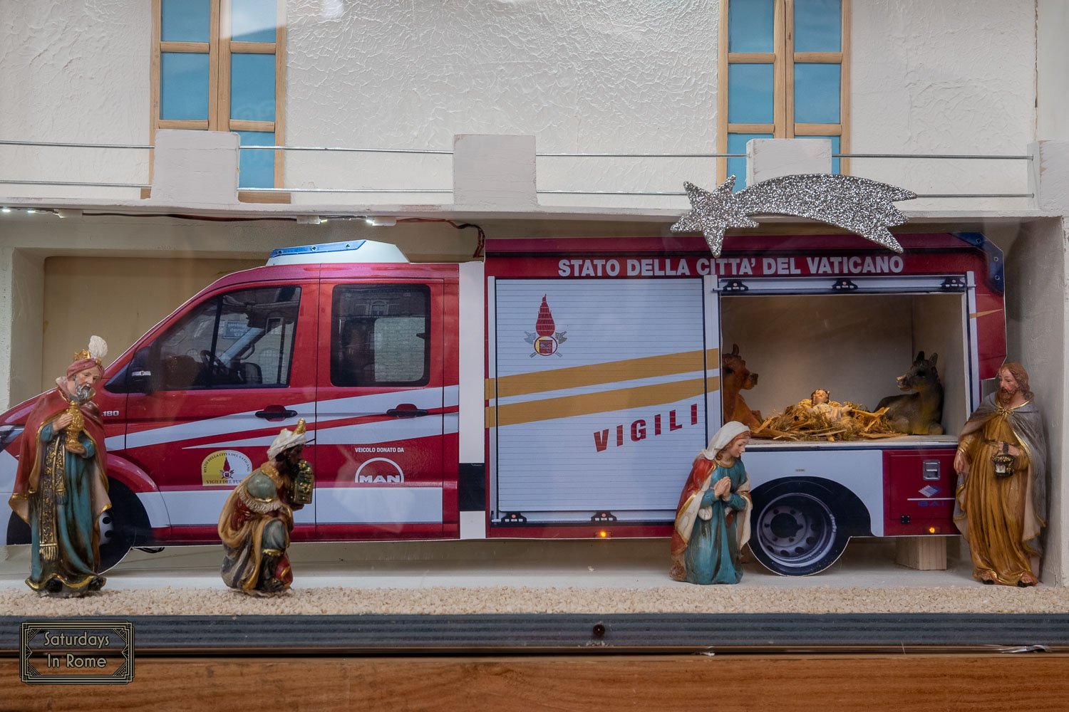 nativity scene at the vatican - rescue