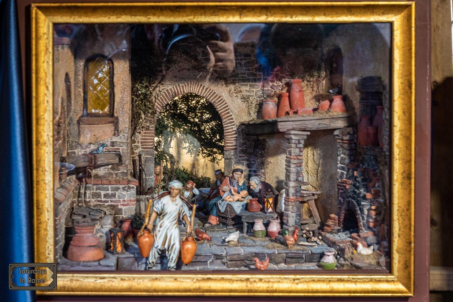 Nativity Scene At The Vatican - Framed