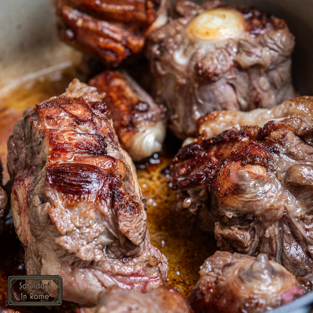 Oxtail Ragu Recipe - Browning