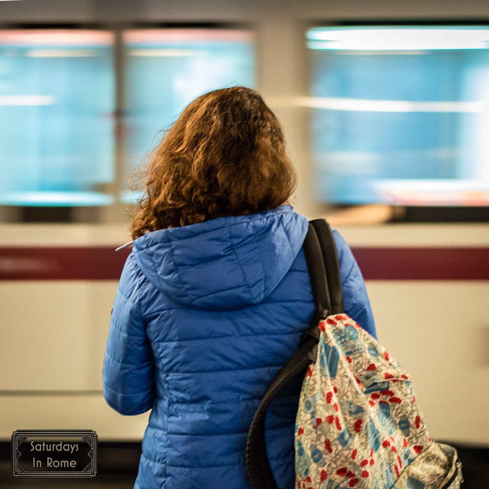 rome metro system - waiting