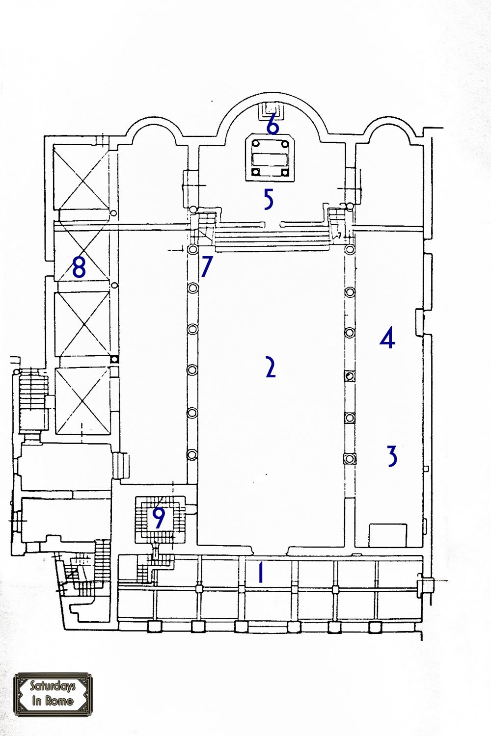 san saba rome - Map