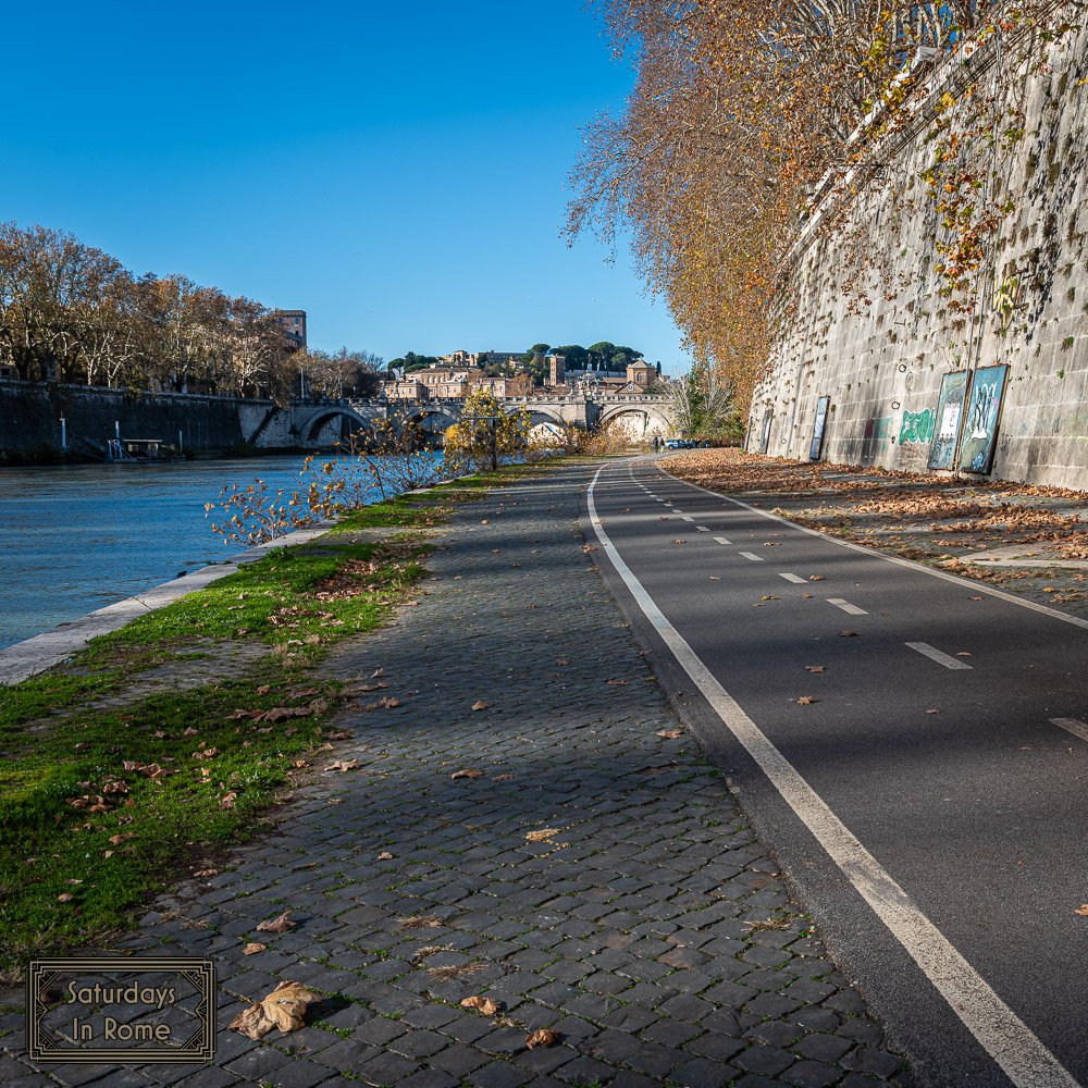 Tiber River In Rome - Isolated By Walls