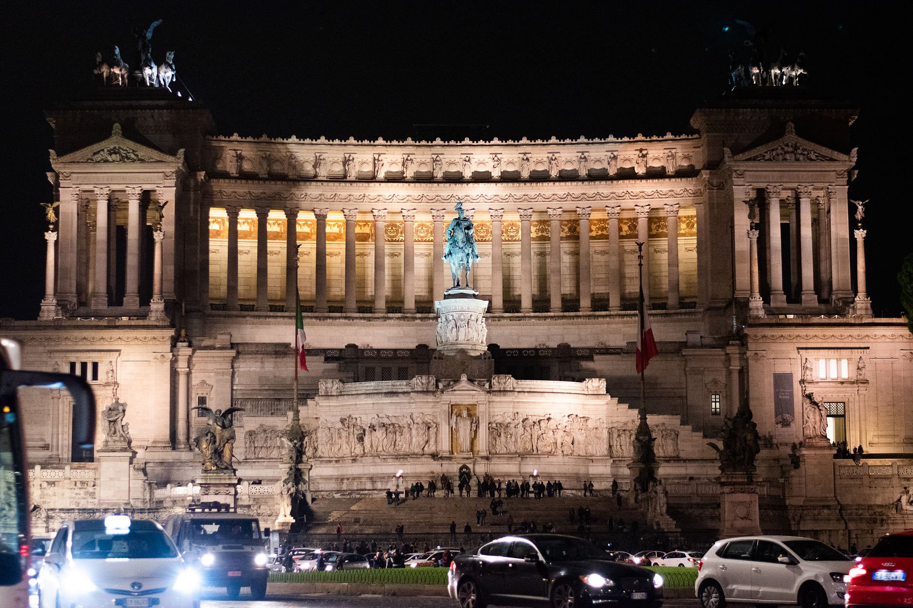 Tourist Behavior In Italy - Piazza Venezia Drone Free
