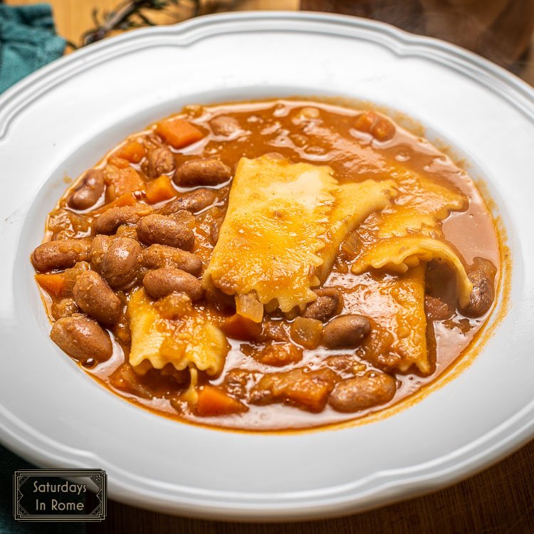 traditional pasta fagioli recipe - Finished