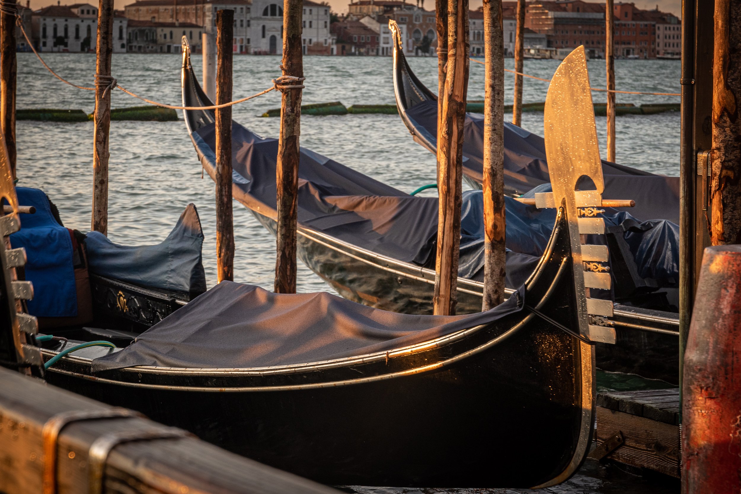 train trip from rome to venice - Gondolas