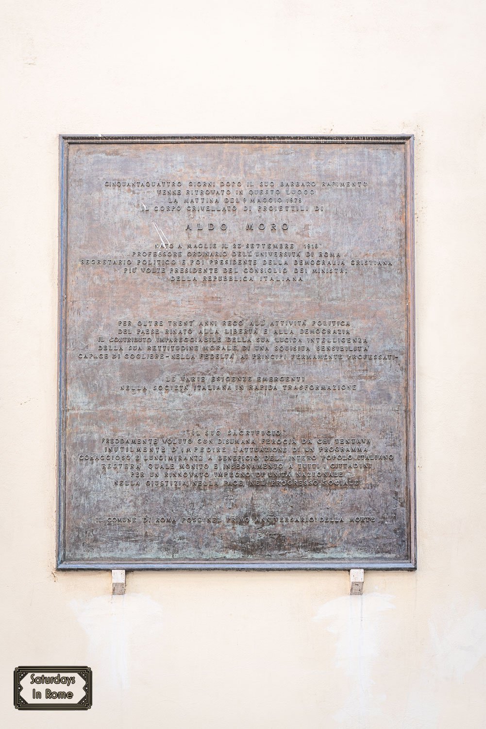 Who Killed Aldo Moro - Dedication