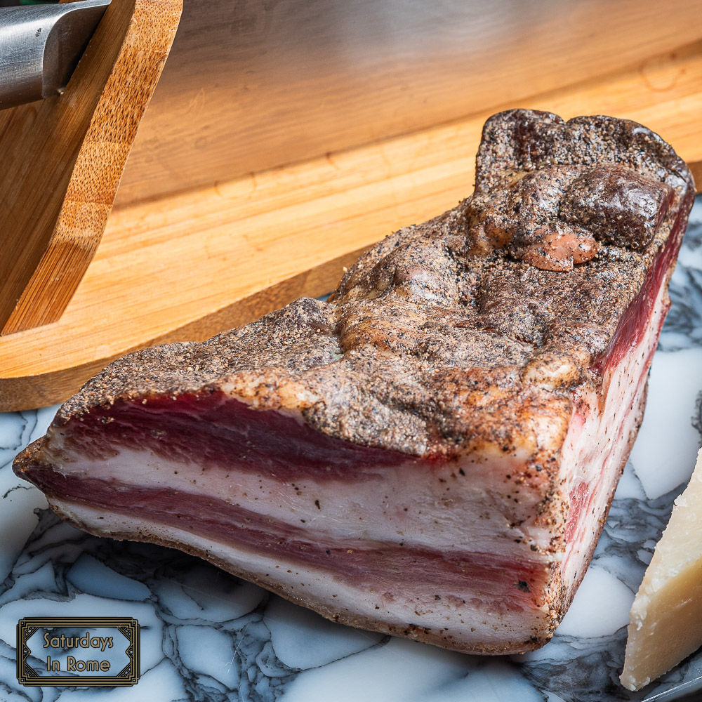 Delicious Cured Pork Cheek In Italian Is Known As Guanciale
