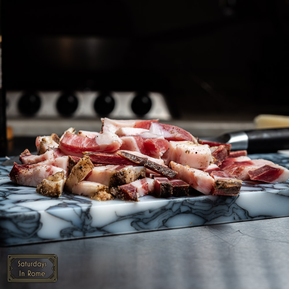 Delicious Cured Pork Cheek In Italian Is Known As Guanciale