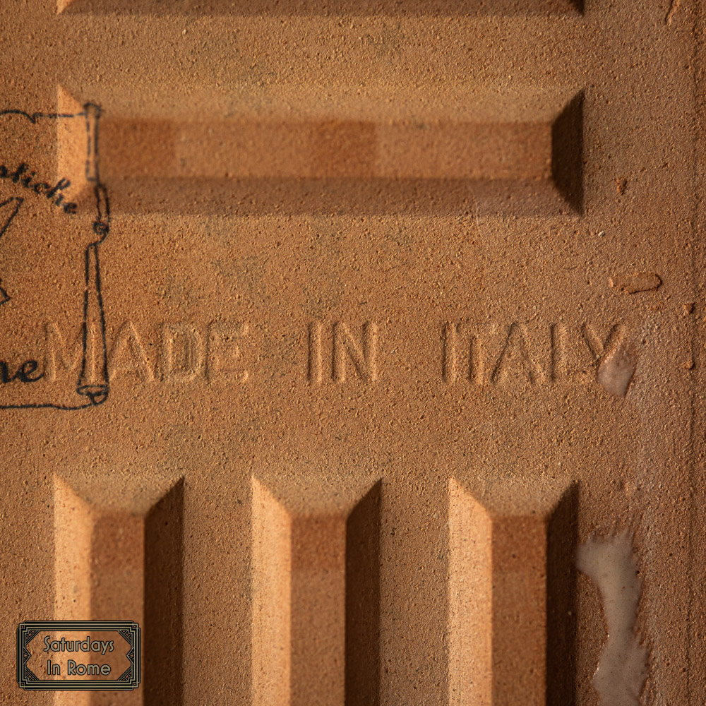 Made In Italy Label - Pottery Bottom