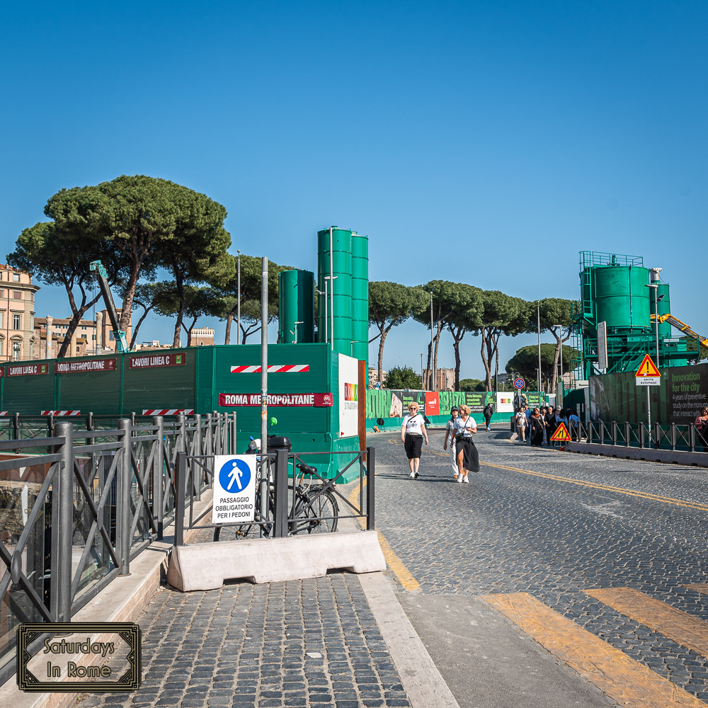 Piazza Venezia Construction - New Subway Stop