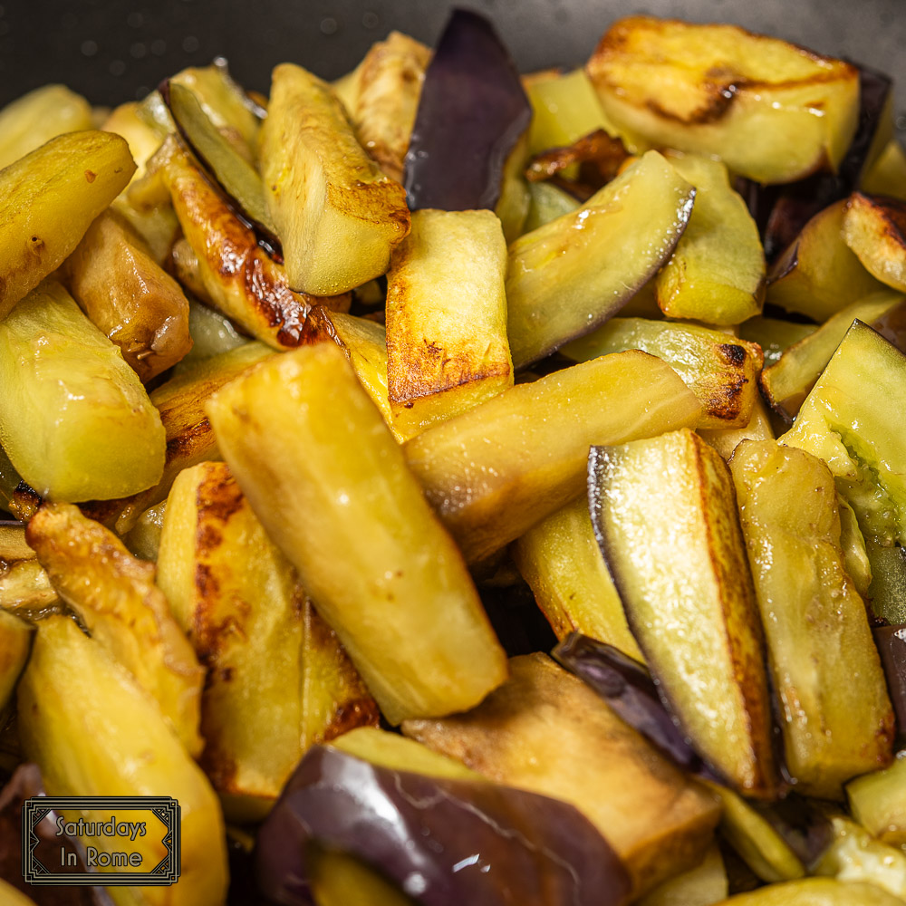 Sicilian Eggplant Caponata - Browned