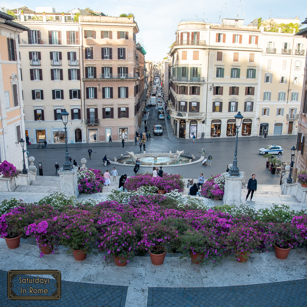 Spanish Steps Flowers - Get There Early