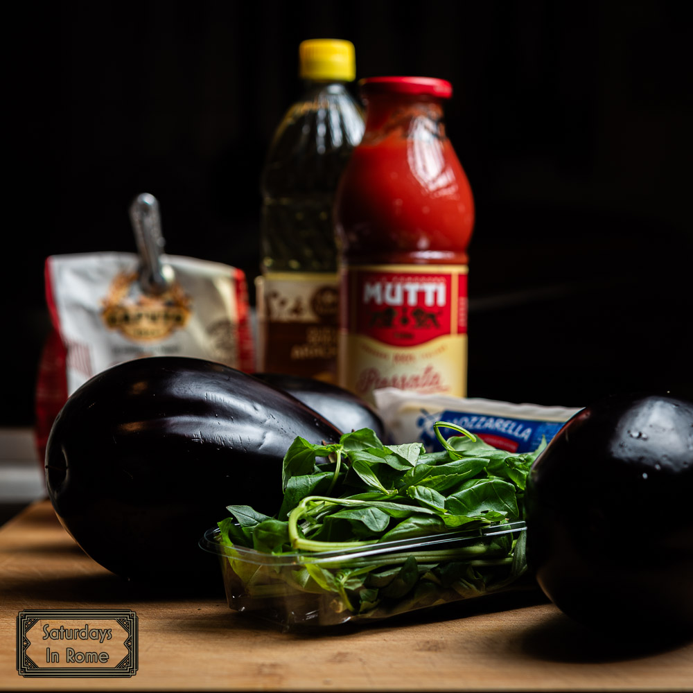 Traditional Eggplant Parmigiana - Ingredients
