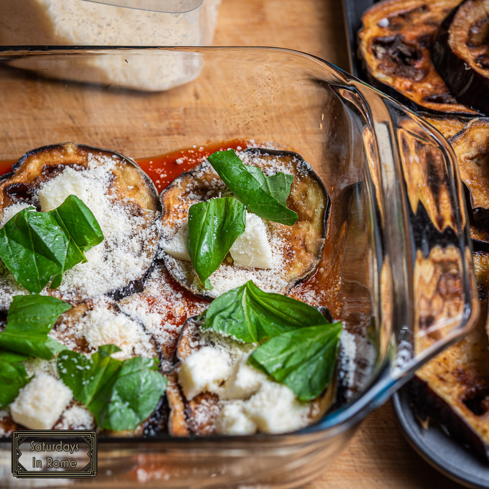 Traditional Eggplant Parmigiana - Assembly