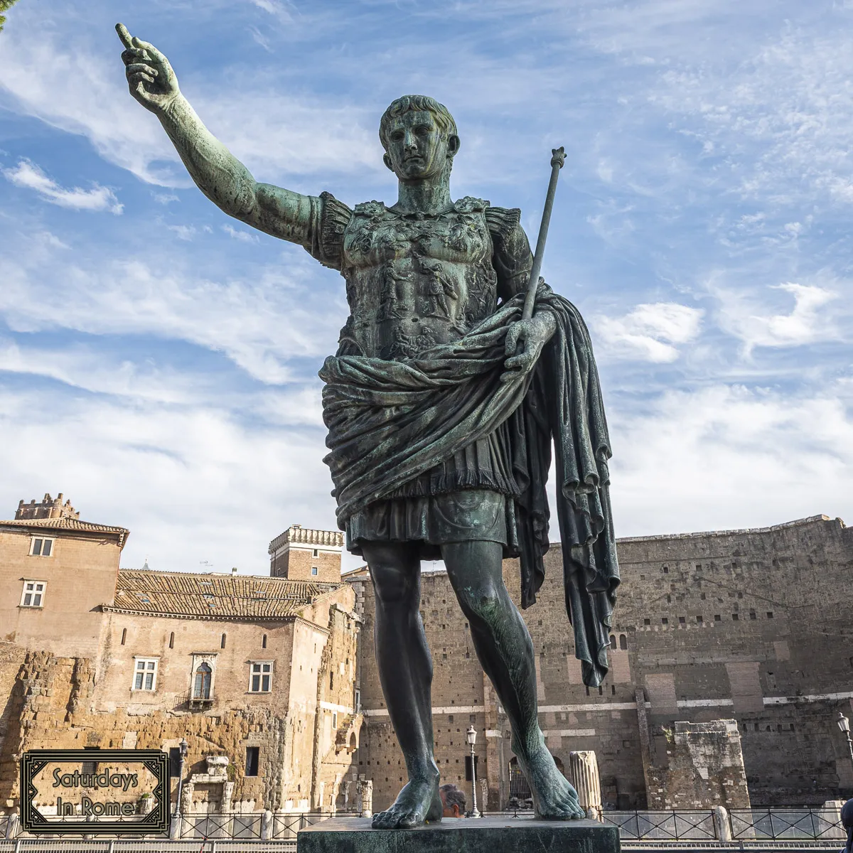 Ancient Sites In Rome - Caesar Statue