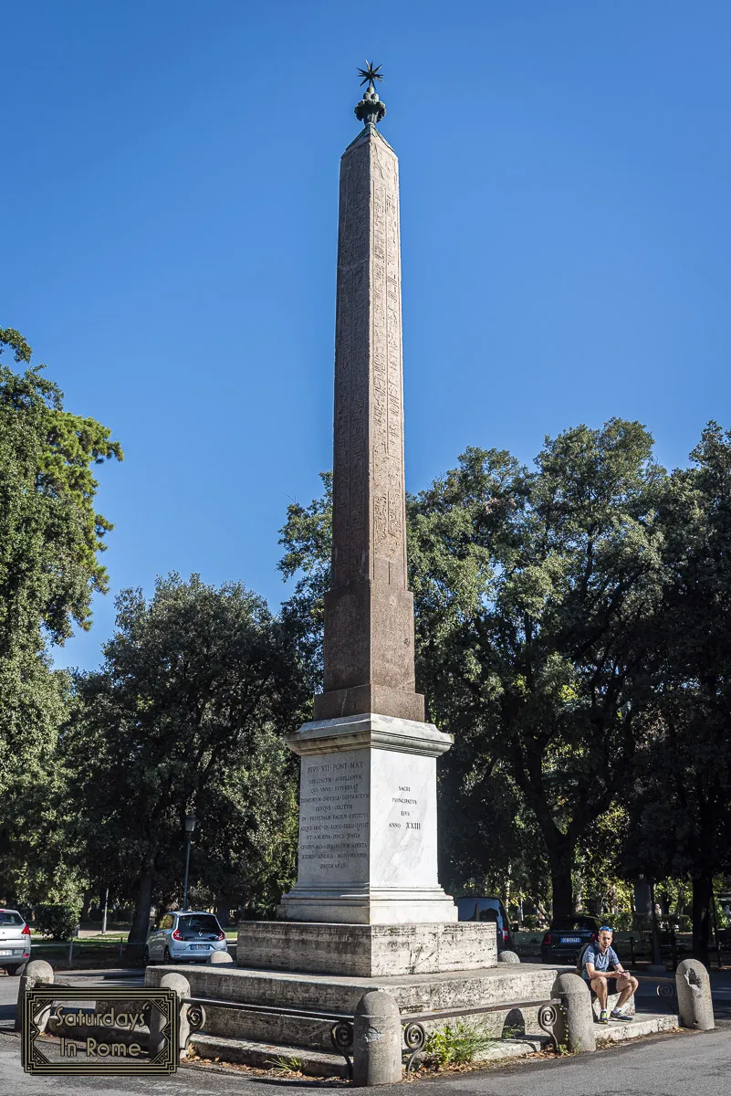 Egyptian Obelisks In Rome - In Borghese Gardens