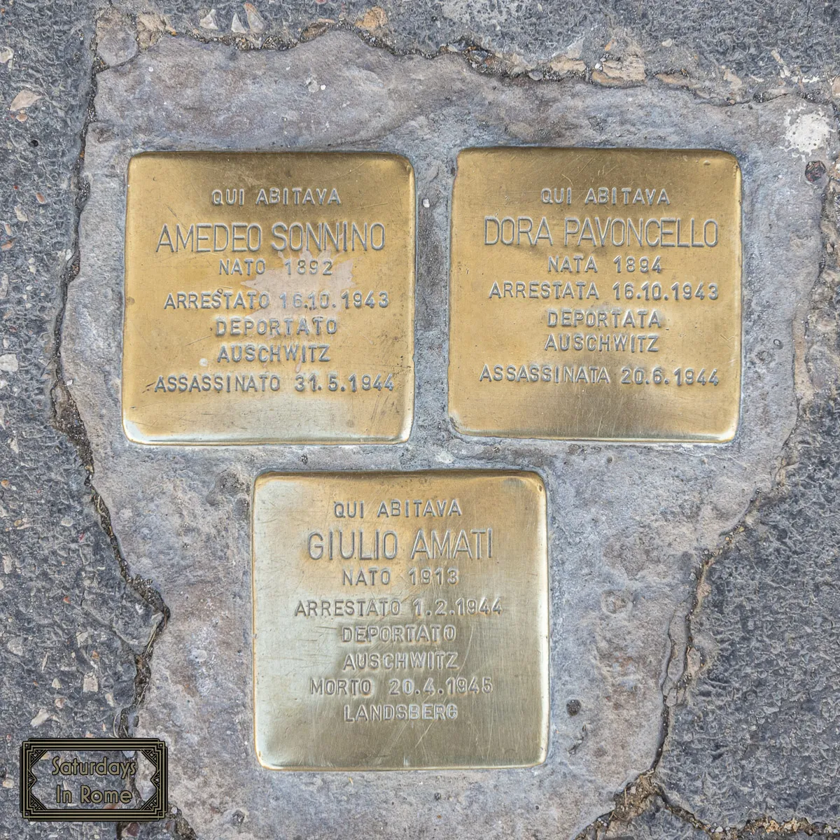 Rome Neighborhoods - Stumble Stones