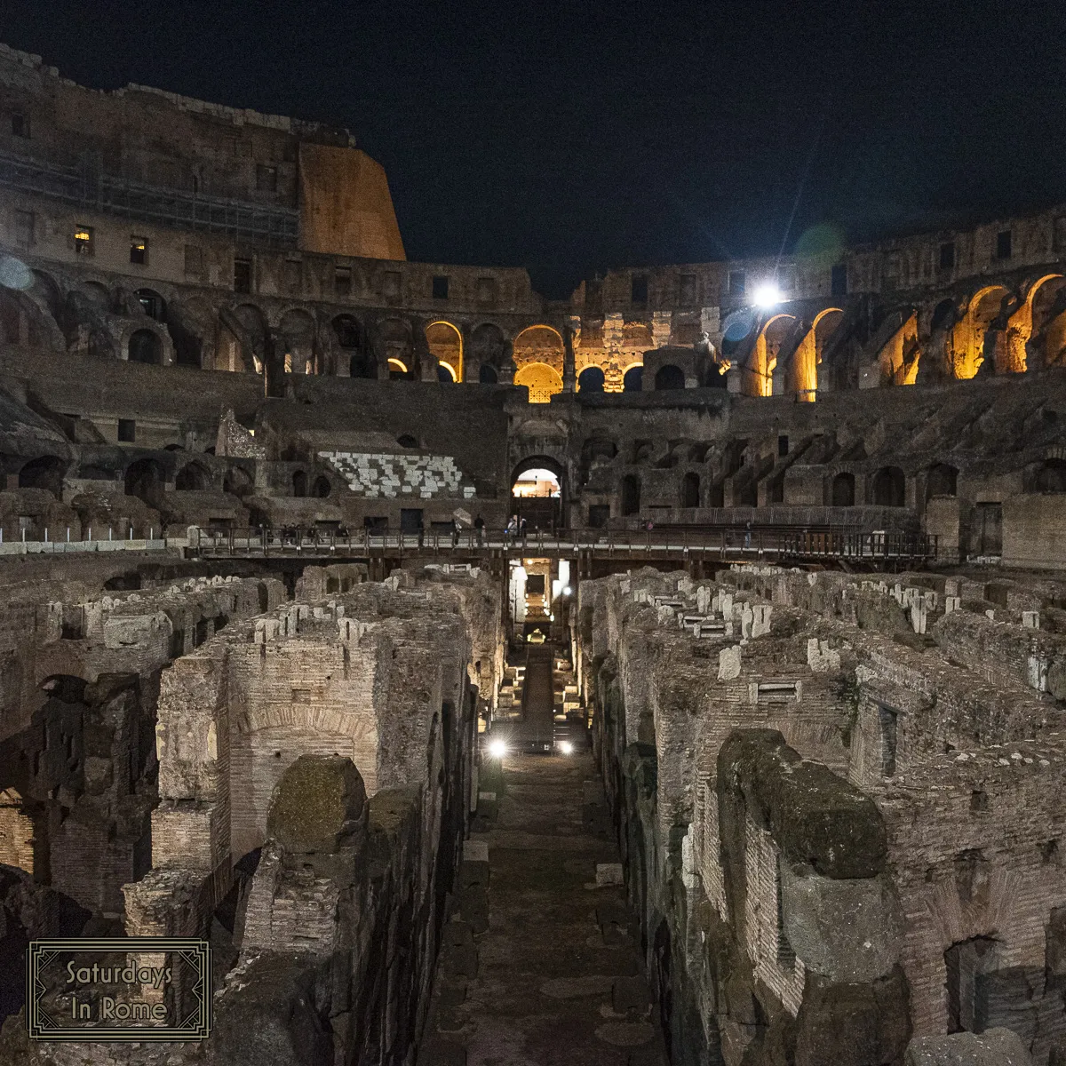 The Roman Colosseum - Sub-floor tunnels