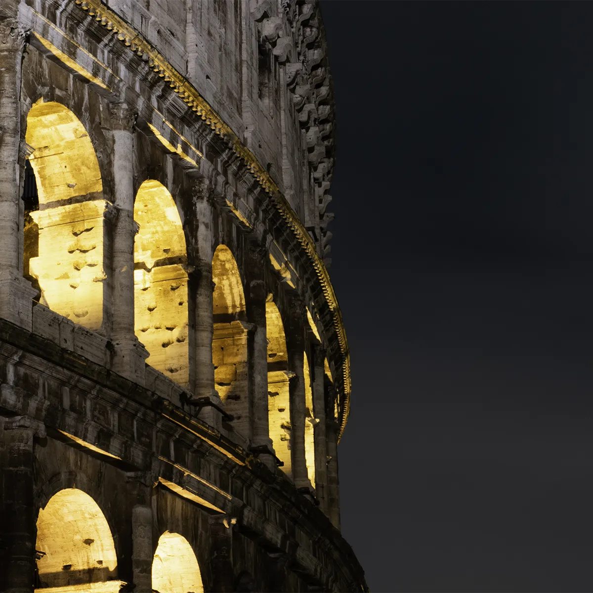 The Roman Colosseum - Dramatic lighting