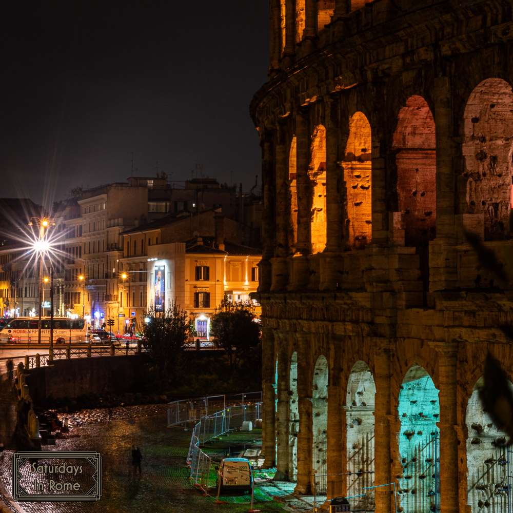 The Roman Colosseum - Night Images