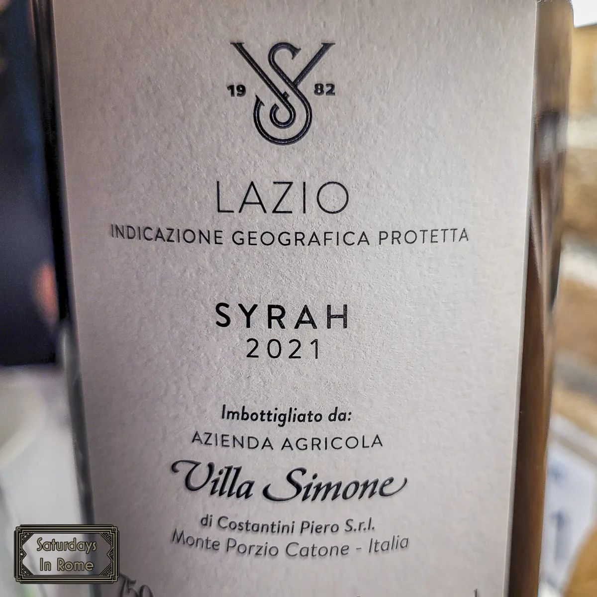 Wine In Rome - Bottle
