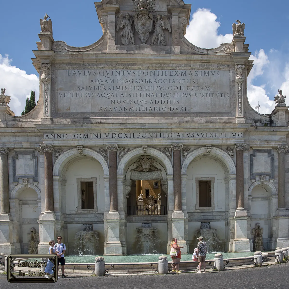 Famous Fountain In Rome - Acqua Paola