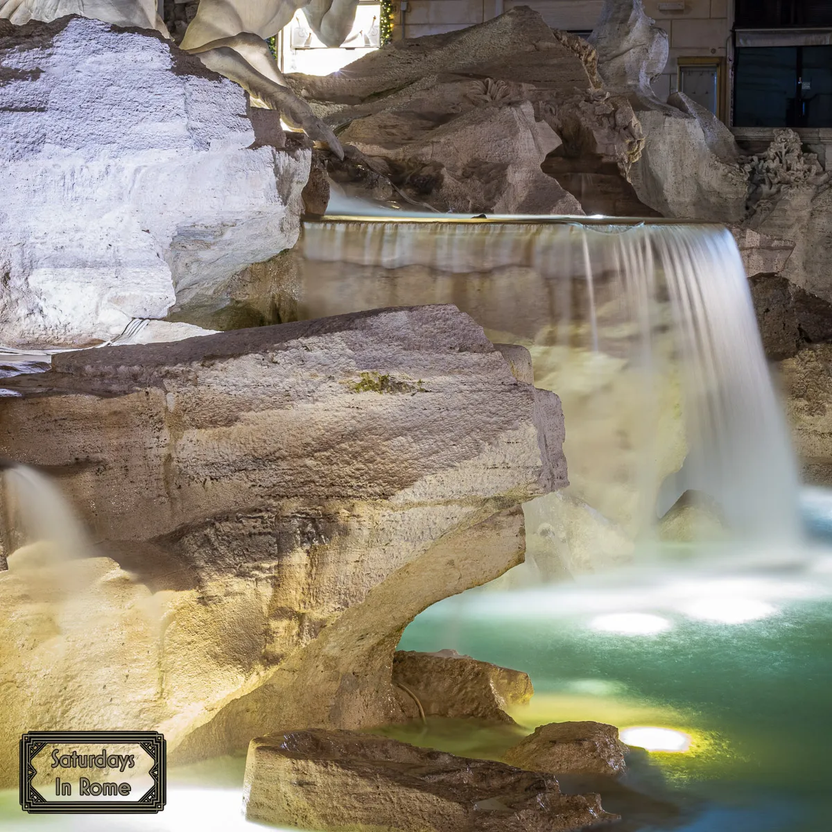 Famous Fountain In Rome - Colors, Lights and Stone