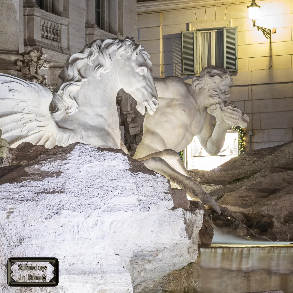 Famous Fountain In Rome - More Statues In Trevi Fountain