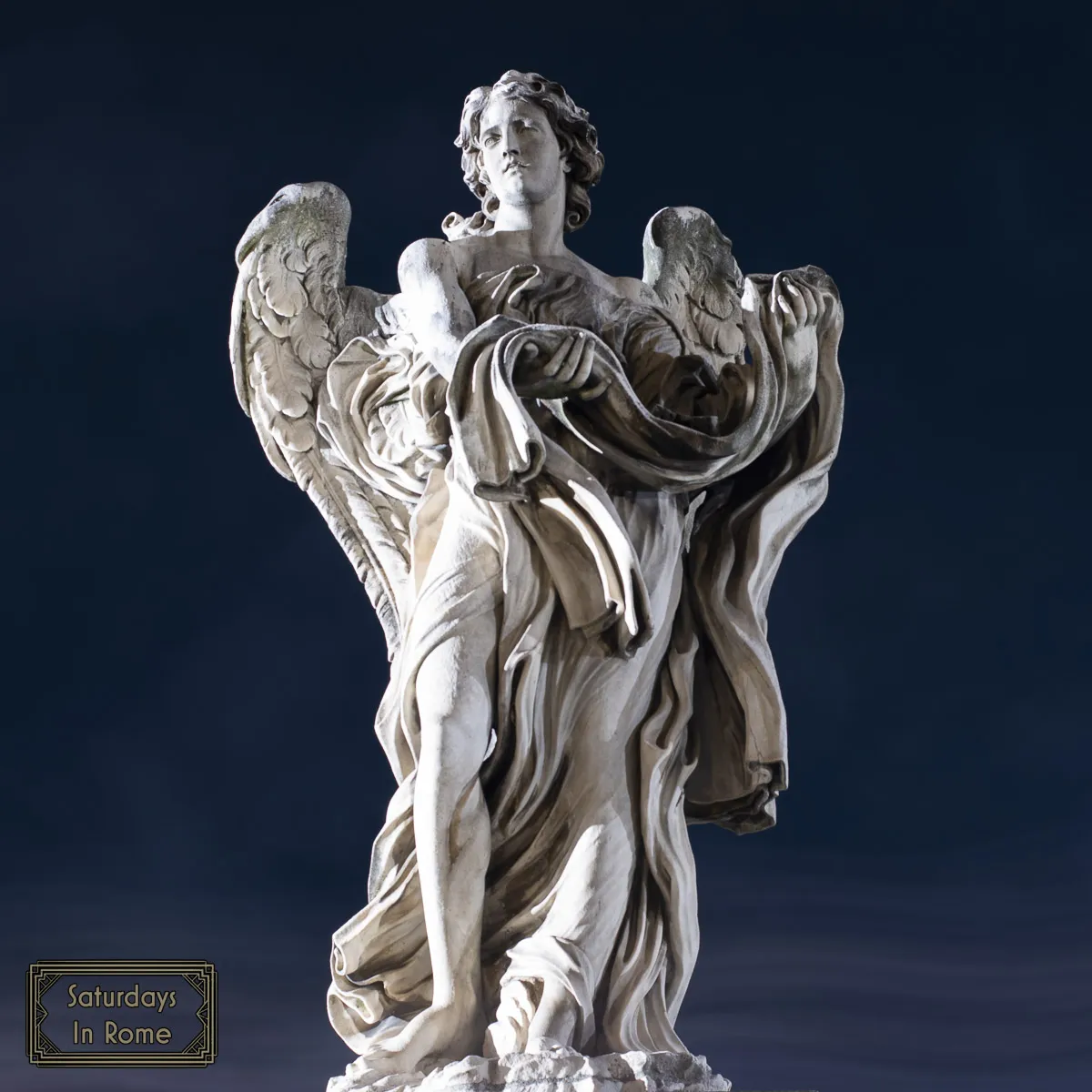 Rome Neighborhoods - Angels Guarding The Bridge