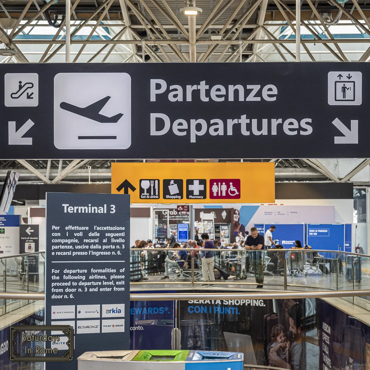 Rome Fiumicino Airport Guide - Departure Area