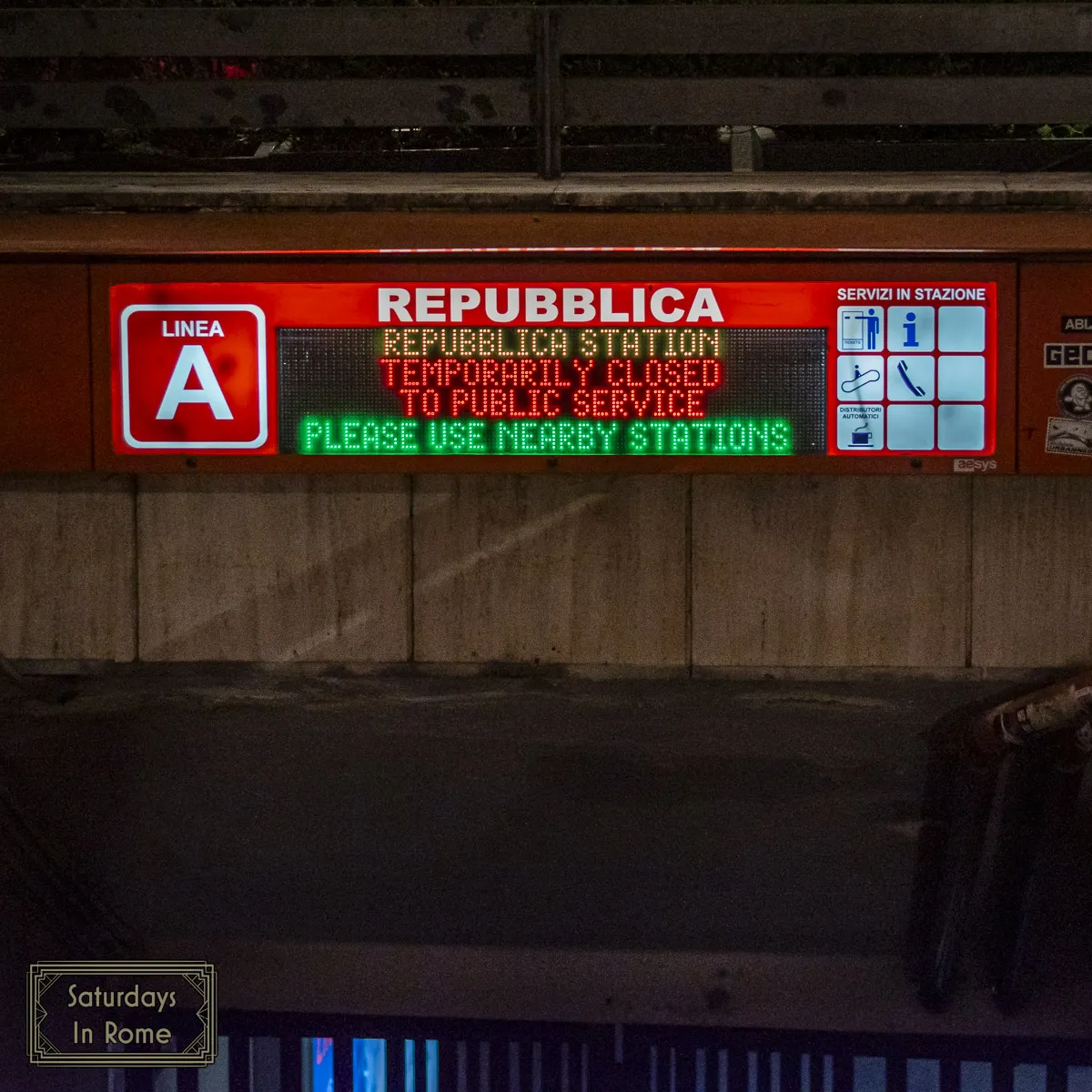Does Rome Have A Subway - Station Entrance