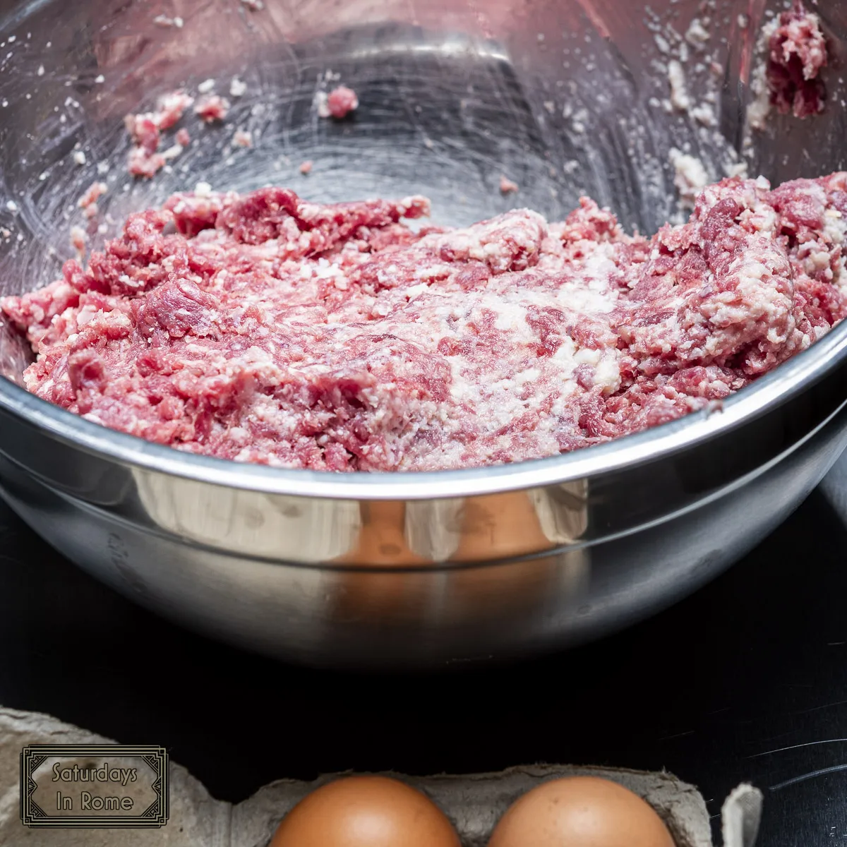 Authentic Italian Meatball Recipe - Beef Mixture