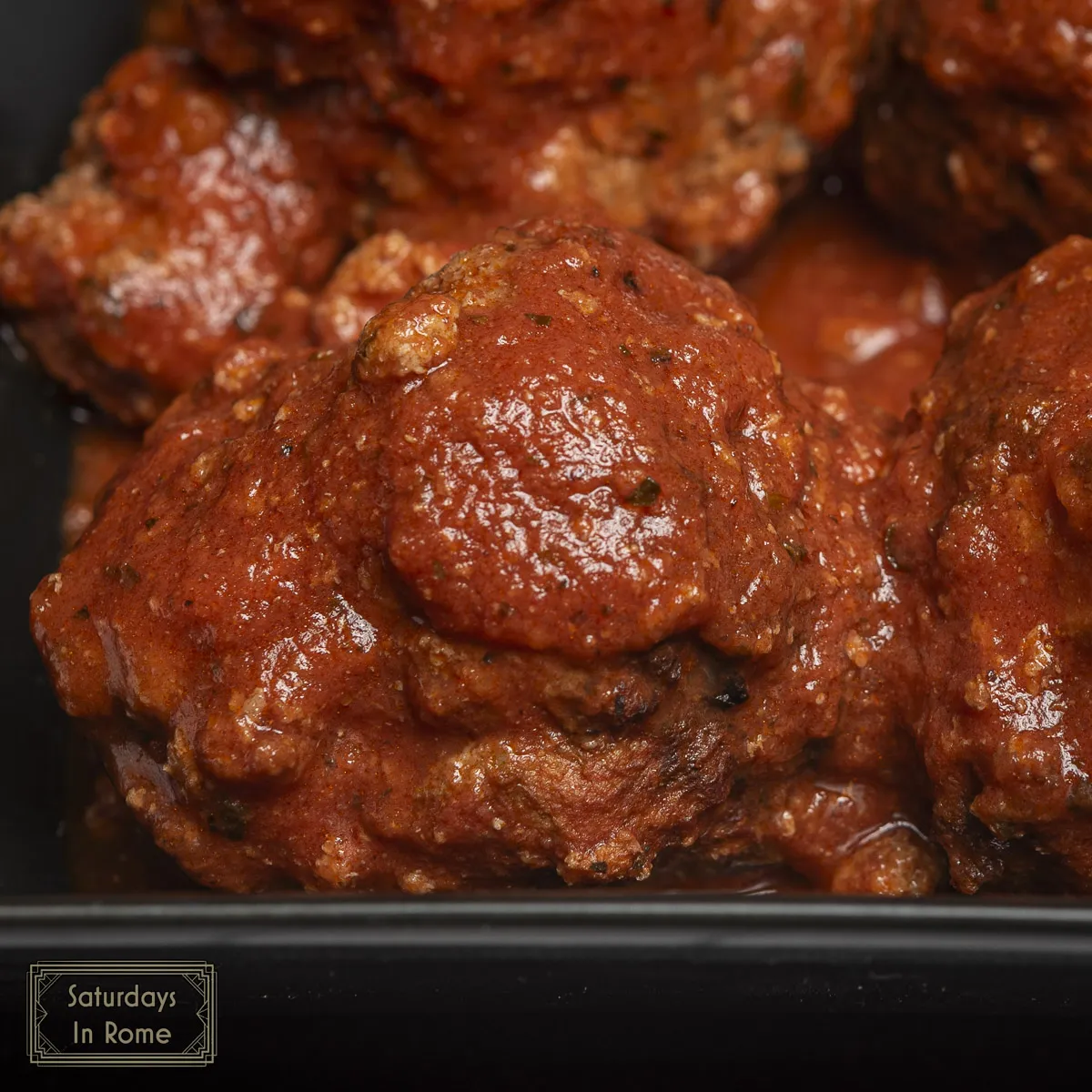 Authentic Italian Meatball Recipe - Cooked And Sauced
