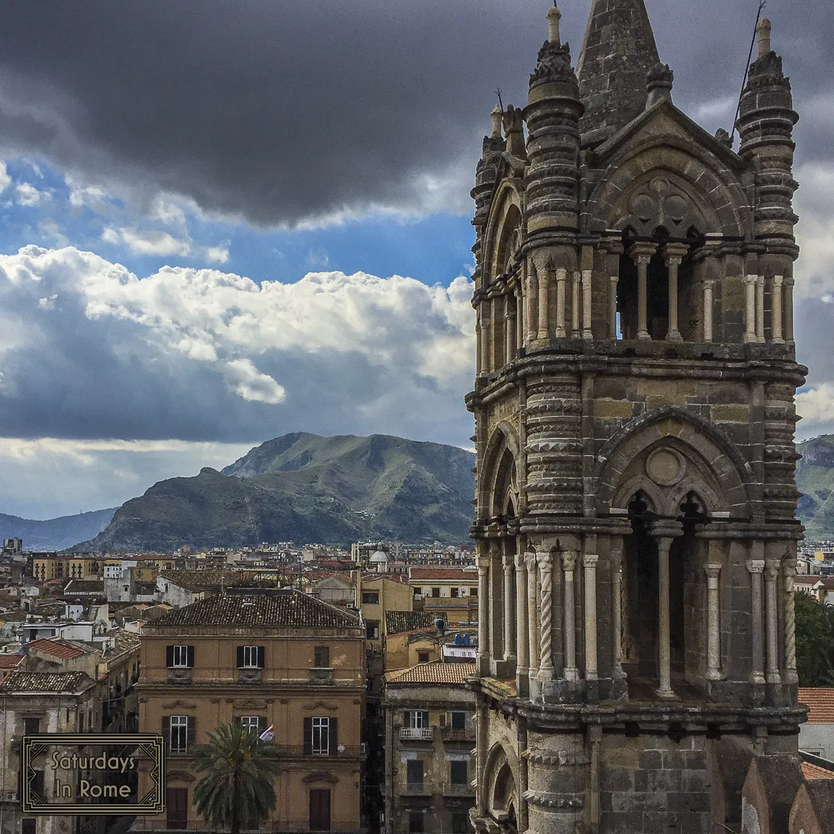 Trip To Palermo Italy - City View From Roof